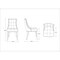Manhattan Comfort Fifth Avenue Faux Leather Dining Chair in Tan and Walnut - Set of 4 2-DC008-TN - alternate 5